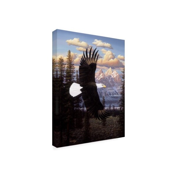 R W Hedge 'Land Of The Free Eagle' Canvas Art,14x19
